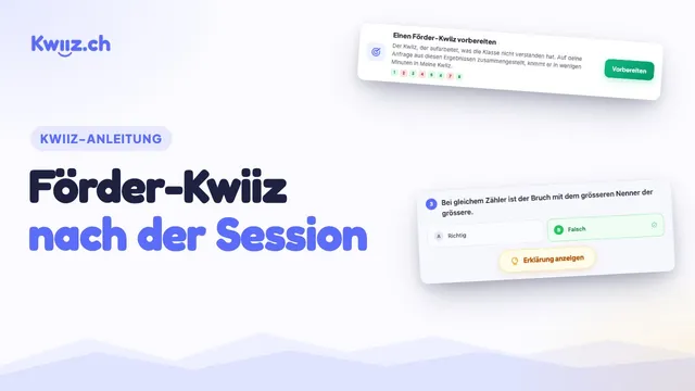 Video: Ein Förder-Kwiiz nach der Session