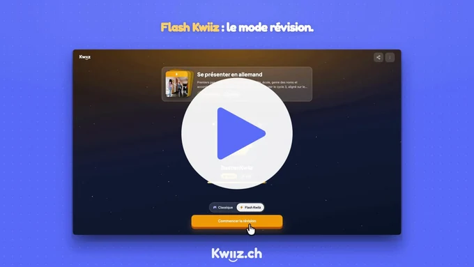 Vidéo : Faire réviser avec le Flash Kwiiz