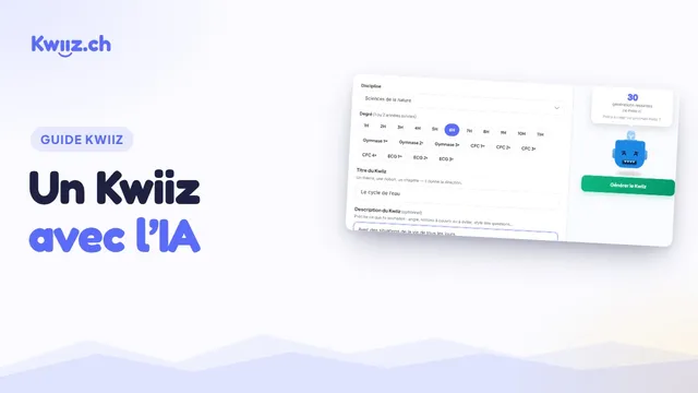 Vidéo : Créer un Kwiiz en deux minutes avec l'IA