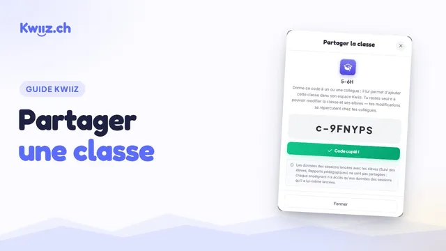 Vidéo : Partager une classe avec un collègue