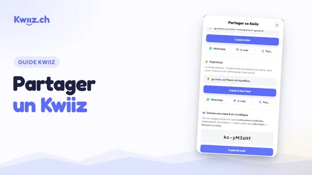 Vidéo : Partager un Kwiiz ou une expédition
