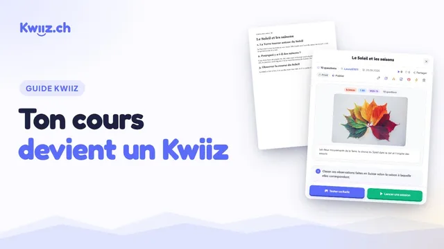 Vidéo : Recycler tes cours et tes anciens quiz