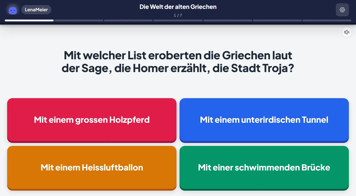Eine Frage, wie das Kind sie sieht